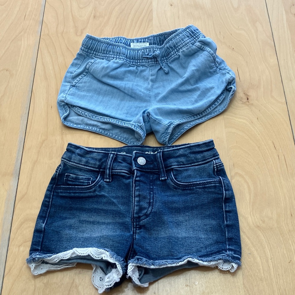 Jumping Beans Blue Denim Shorts Set size 5